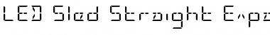 Download LED Sled Straight Expanded Expanded Font Title Preview