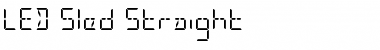 Download LED Sled Straight Regular Font Title Preview
