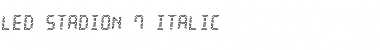 Download LED Stadion 7 Italic Font Title Preview