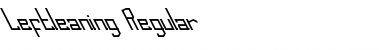 Download Leftleaning Regular Font Title Preview