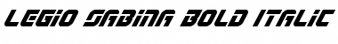 Download Legio Sabina Bold Italic Bold Italic Font Title Preview