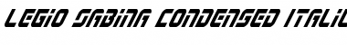 Download Legio Sabina Condensed Italic Condensed Italic Font Title Preview