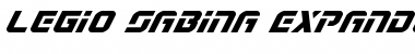 Download Legio Sabina Expanded Italic Expanded Italic Font Title Preview