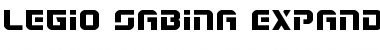 Download Legio Sabina Expanded Expanded Font Title Preview