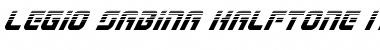 Download Legio Sabina Halftone Italic Italic Font Title Preview