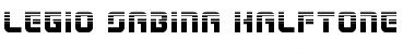 Download Legio Sabina Halftone Regular Font Title Preview
