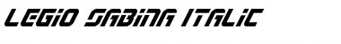 Download Legio Sabina Italic Italic Font Title Preview