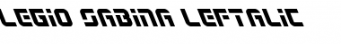 Download Legio Sabina Leftalic Italic Font Title Preview