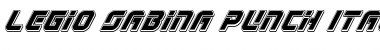 Download Legio Sabina Punch Italic Italic Font Title Preview