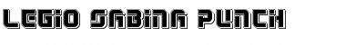 Download Legio Sabina Punch Regular Font Title Preview