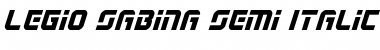 Download Legio Sabina Semi-Italic Semi-Italic Font Title Preview