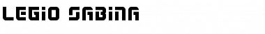 Download Legio Sabina Regular Font Title Preview