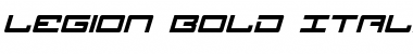 Download Legion Bold Italic Bold Italic Font Title Preview