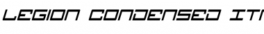 Download Legion Condensed Italic Condensed Italic Font Title Preview