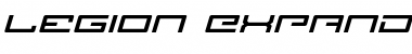 Download Legion Expanded Italic Expanded Italic Font Title Preview