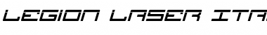 Download Legion Laser Italic Italic Font Title Preview