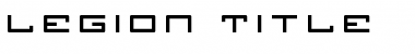 Download Legion Title Regular Font Title Preview