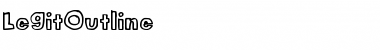 Download LegitOutline Regular Font Title Preview