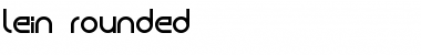 Download Lein Rounded Regular Font Title Preview