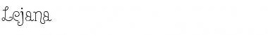 Download Lejana Regular Font Title Preview