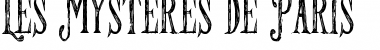 Download Les Mysteres de Paris Regular Font Title Preview