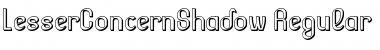 Download Lesser Concern Shadow Font Title Preview