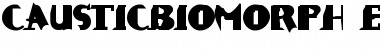 Download CausticBiomorph-ExtraBold Extra Bold Font Title Preview