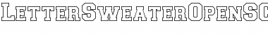 Download LetterSweaterOpenSCapsSSi Bold Font Title Preview