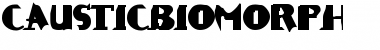 Download CausticBioMorph Regular Font Title Preview