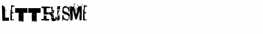 Download Lettrisme Regular Font Title Preview