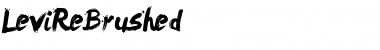 Download LeviReBrushed Regular Font Title Preview