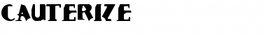 Download Cauterize Regular Font Title Preview