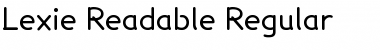 Download Lexie Readable Regular Font Title Preview