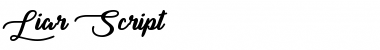 Download Liar Script Regular Font Title Preview