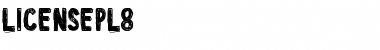 Download LicensePl8 Medium Font Title Preview