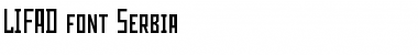 Download LIFAD font Serbia Regular Font Title Preview