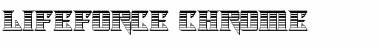 Download Lifeforce Chrome Regular Font Title Preview