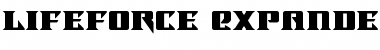 Download Lifeforce Expanded Expanded Font Title Preview