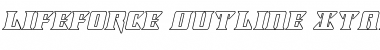 Download Lifeforce Outline Italic Outline Italic Font Title Preview