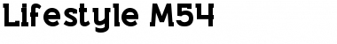 Download Lifestyle M54 Regular Font Title Preview