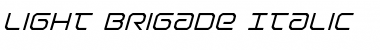 Download Light Brigade Italic Italic Font Title Preview