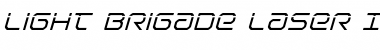Download Light Brigade Laser Italic Italic Font Title Preview