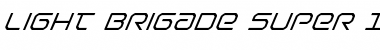 Download Light Brigade Super-Italic Italic Font Title Preview