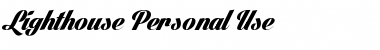 Download Lighthouse Personal Use Regular Font Title Preview
