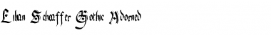 Download Lilian Scheaffer Gothic Adorned Adorned Font Title Preview