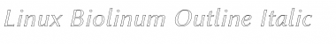 Download Linux Biolinum Outline Italic Font Title Preview