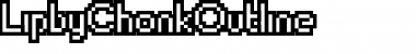 Download LipbyChonkOutline Medium Font Title Preview