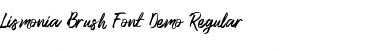 Download Lismonia Brush Font Demo Regular Font Title Preview