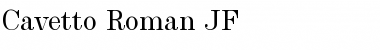 Download CavettoRomanJF Regular Font Title Preview