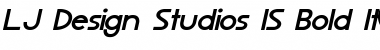 Download LJ Design Studios IS Bold Italic Font Title Preview